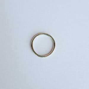 Thin Sterling silver ring 1.5mm Sterling silver full round ring Thin stackable ring Wedding ring Sterling silver 1.5mm ring image 5