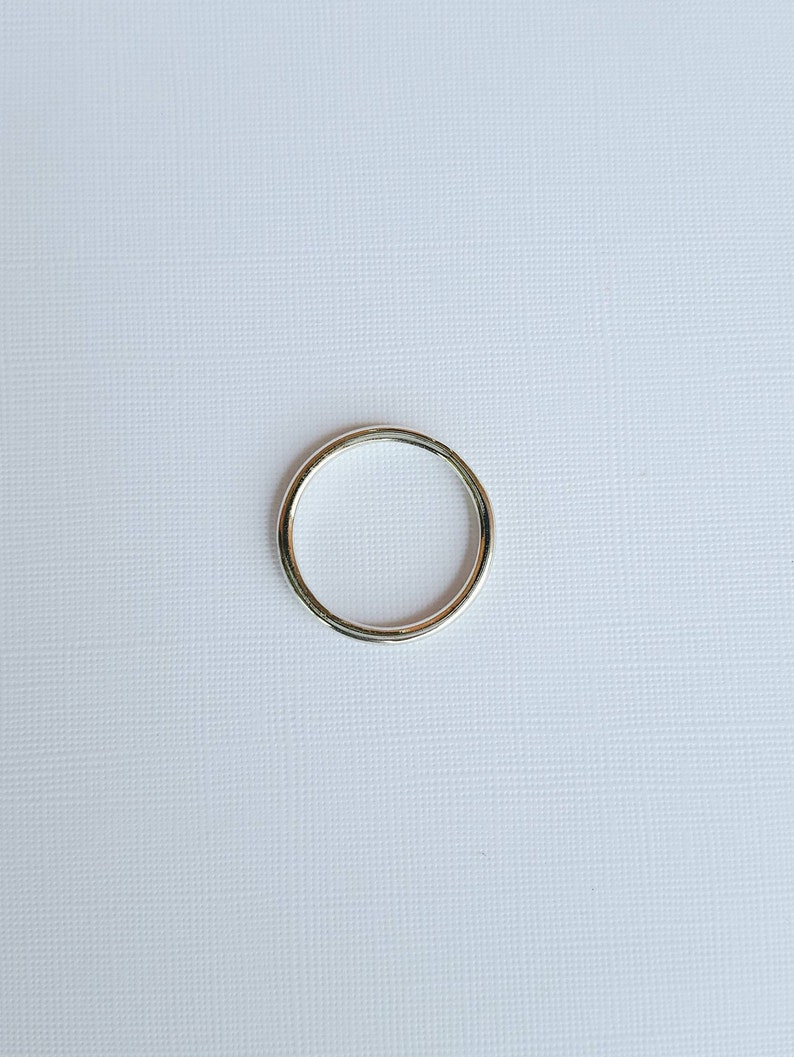 Thin Sterling silver ring 1.5mm Sterling silver full round ring Thin stackable ring Wedding ring Sterling silver 1.5mm ring image 5