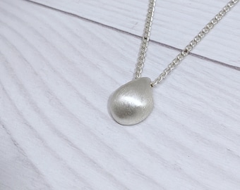 Sterling Silver Teardrop Necklace - Tear drop necklace - Silver tear drop pendant - Tear pendant - Drop - Tear - Silver jewelry