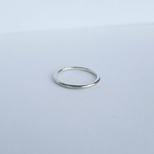 Thin Sterling silver ring 1.5mm Sterling silver full round ring Thin stackable ring Wedding ring Sterling silver 1.5mm ring image 2