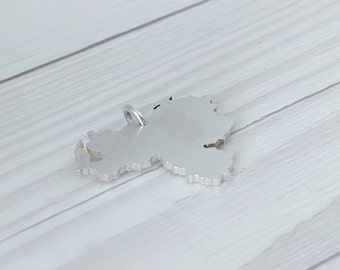 Sterling silver state country necklace - State pendant - State charm - State pendant necklace - State jewelry - Personalized jewelry