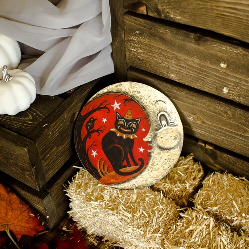 Johanna Parker Halloween Moon Wood Cutout
