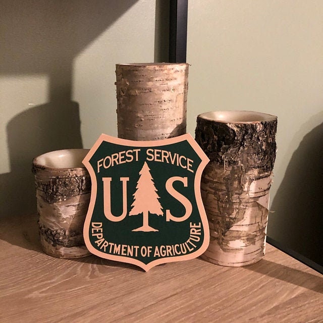 U.S. Forest Service Wood Shield Sign Department of Agriculture - Etsy