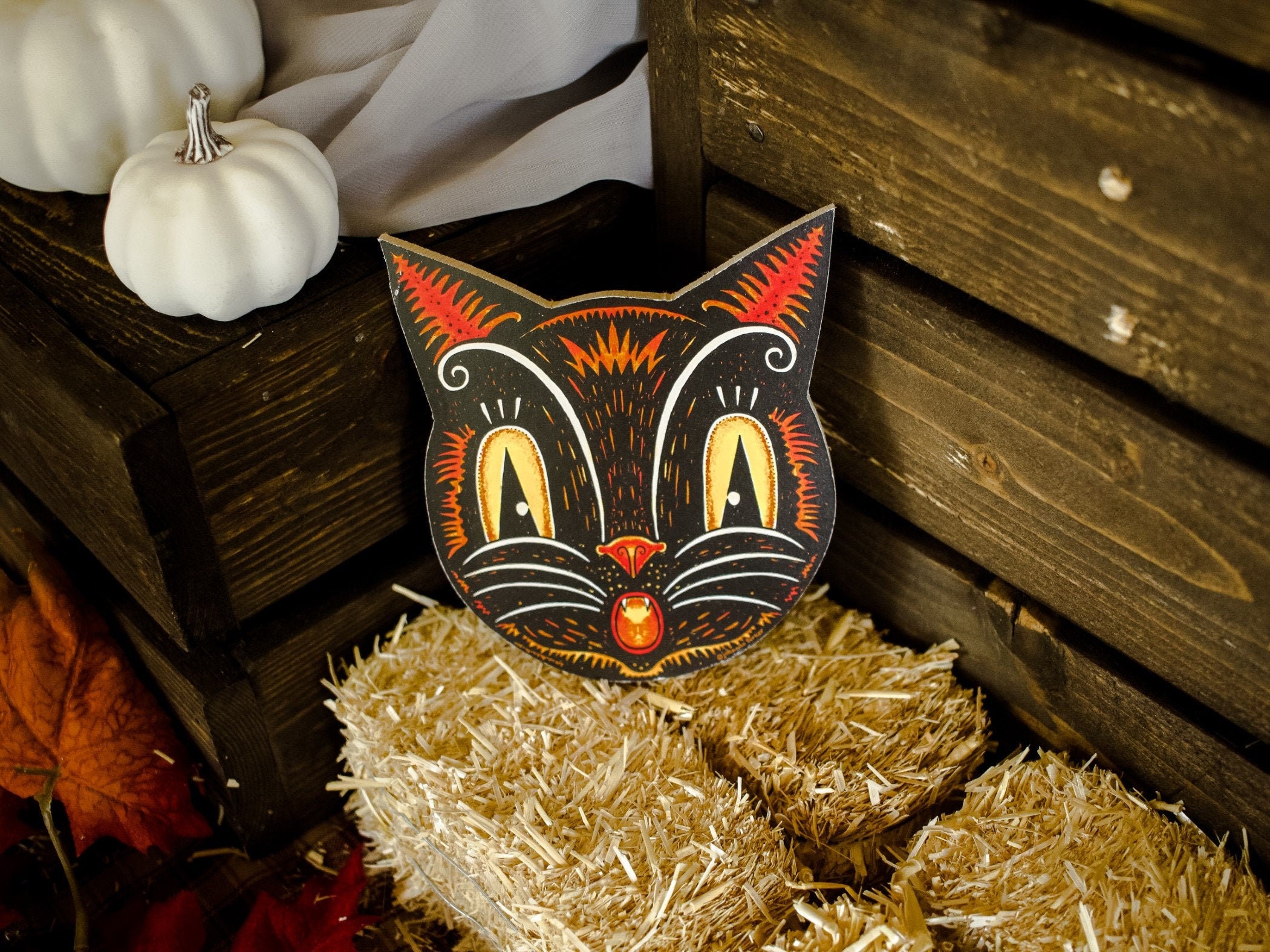 Johanna Parker Halloween Cat Wood Cutout