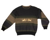 Lion Vintage Pullover Woodsey Color Knit Small-Medium