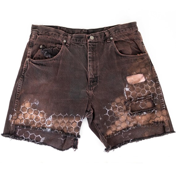 denim rugged shorts