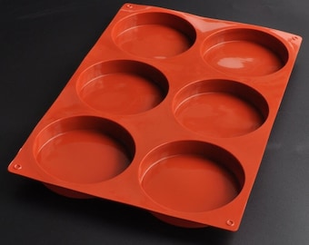 6 Cavity Resin Coaster Mold Round