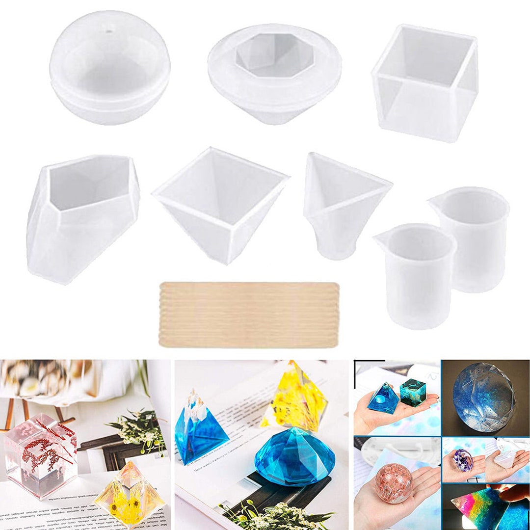Resin Kit For Beginners With Silicone Molds - Resin Jewelry Making
