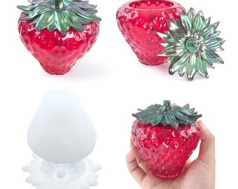 Strawberry Jar Silicone Resin Mold
