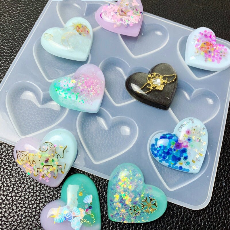 Large Epoxy Resin Mold, Deep Heart Resin Molds for Flowers Preservation,  Heart Silicone Molds for Resin Casting 