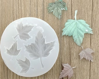 Moule En Silicone Feuille D'érable Moule De Moulage Bougeoir En