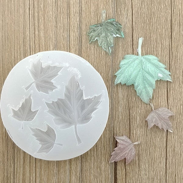 Maple Leaf DIY Silicone Mold for Resin Crafts Necklace Jewelry Pendant Making