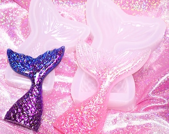 Molde único de joyería de molde de resina de silicona de cola de sirena