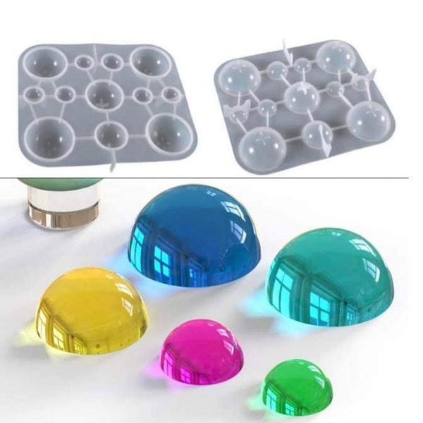 Paperweight Silicone Resin Mold Half Ball