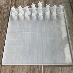 Volles Schach-Set Brett Harz Formen!
