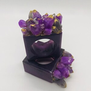 Napkin Ring Resin Mold, Square or Hexagon (2-Piece Set)