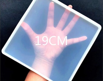 Big Square Coaster Silicone Mold Large Fluid Artst Mold Resin Coaster Making Epoxy Resin Crafts