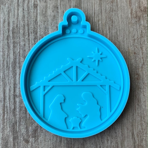 Nativity Scene Silicone Resin Mold Ornament Christmas