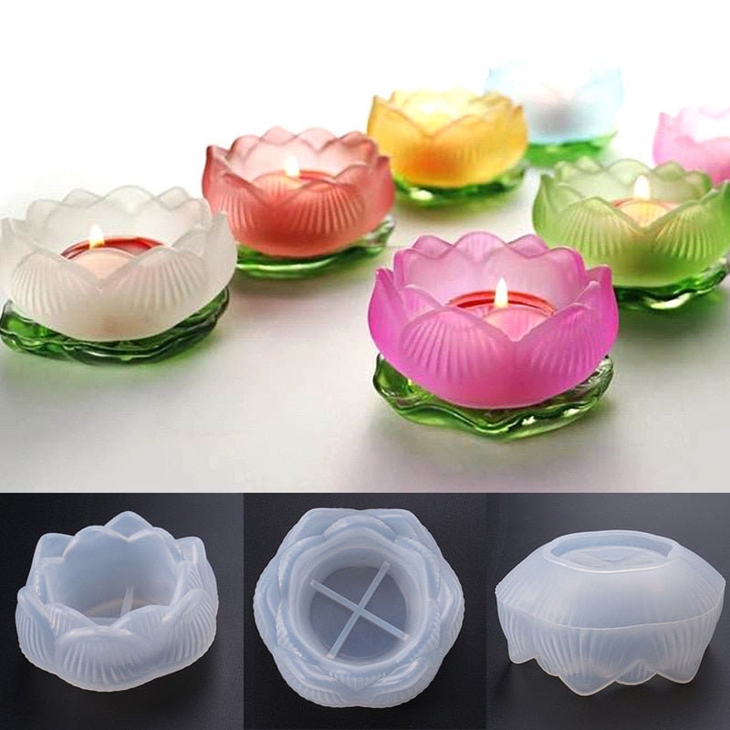 Flower Silicone Mould, Cute Lily Candle Mold, Candle DIY Crafts, Handmade  Resin Art Mold, Soap Mold, Moule Bougie 