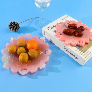 Detailed Three Tier Resin Cake Stand Tray Mold