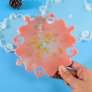 Detailed Three Tier Resin Cake Stand Tray Mold