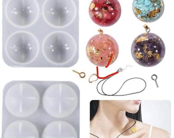 Silicone Pendant Mold With Hole-perforated Pendant Resin - Etsy