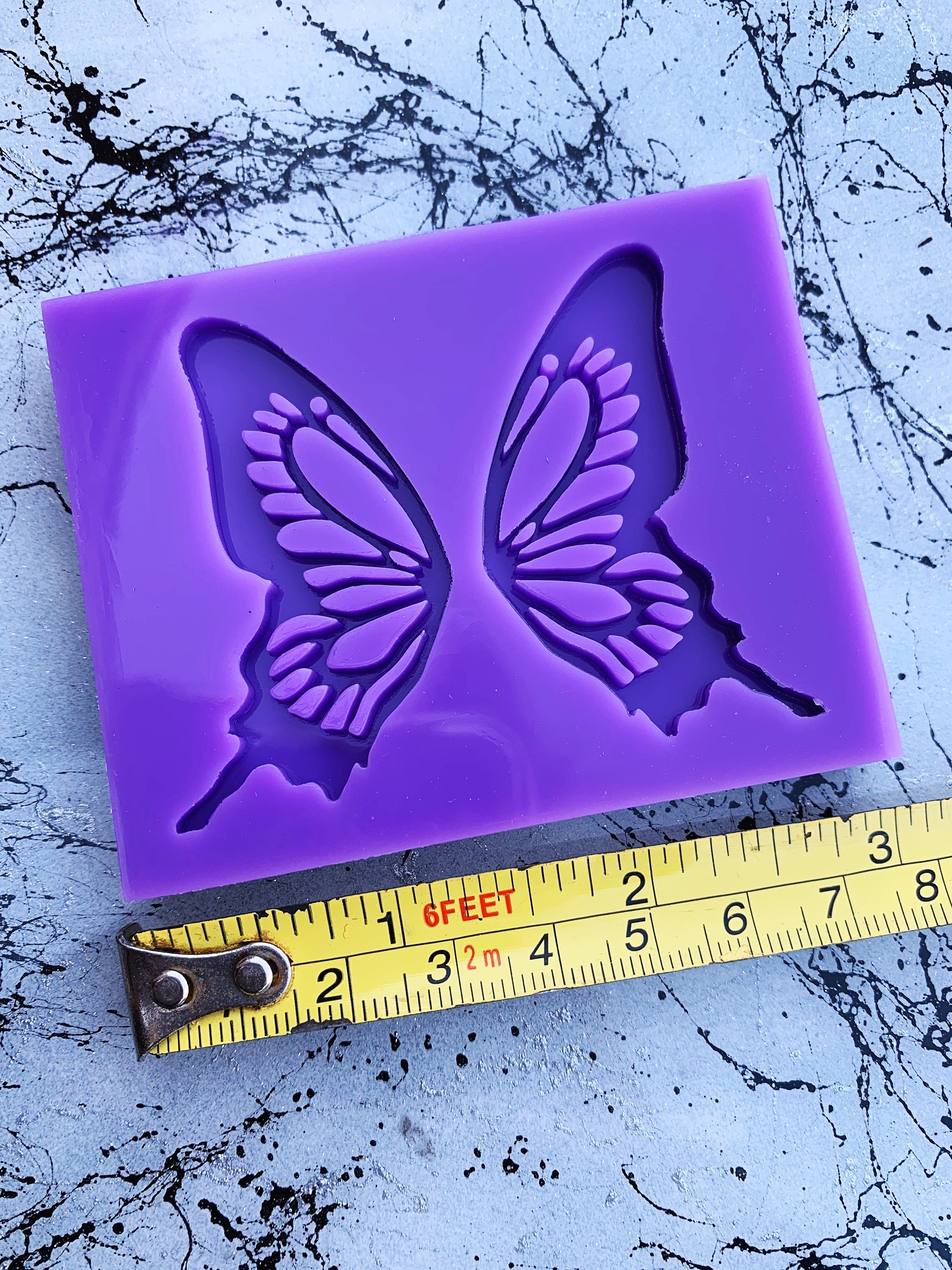 Papaba Silicone Mold,Silicone Mold Food Grade Butterfly Shape DIY Reusable Cake Mold for Chocolate, Size: One size, Other