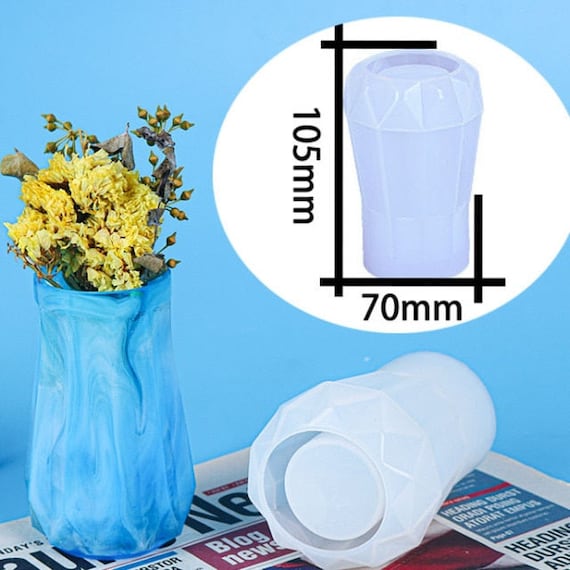 3D Resin Silicone Flower Vase Mold Etsy