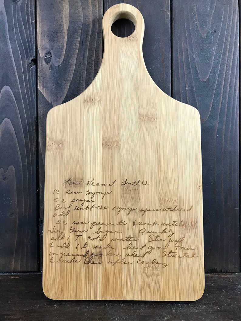 Custom Handwritten Recipe Cutting Board Personalized | Etsy