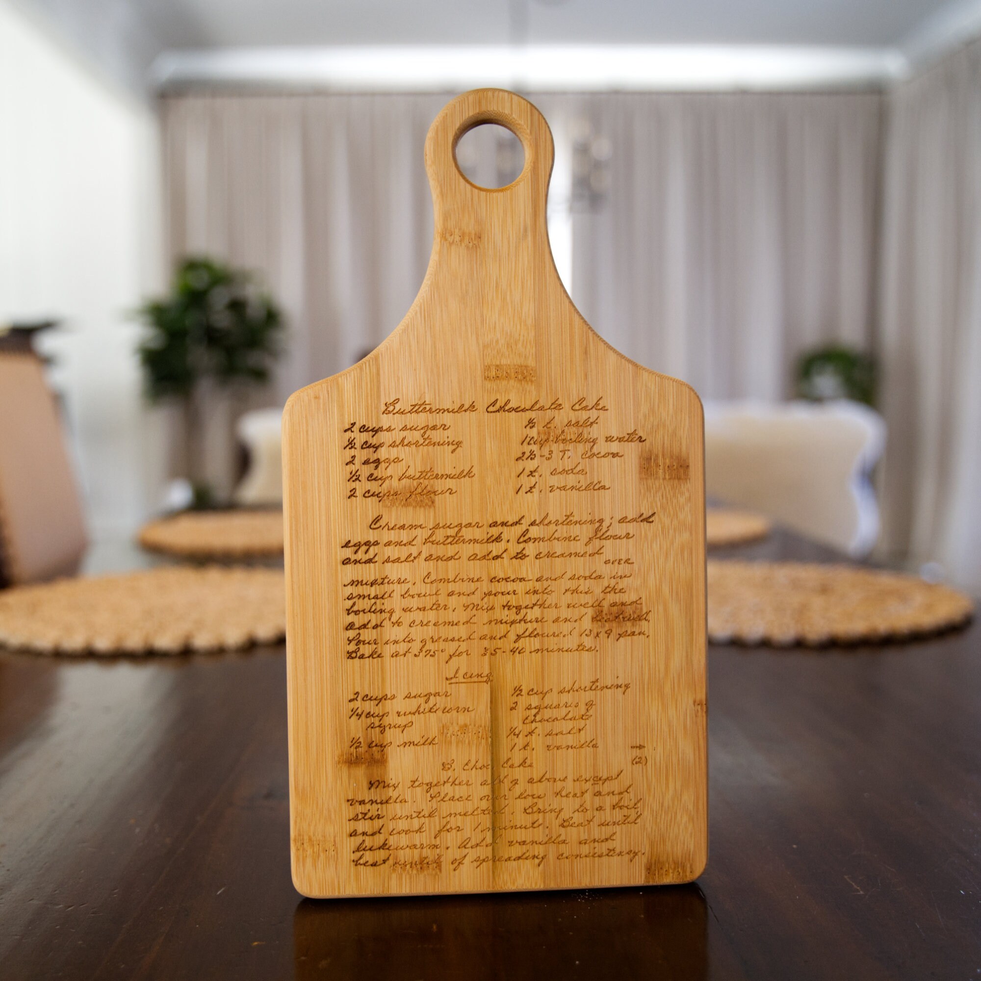 Custom Handwritten Recipe Cutting Board Personalized Etsy
