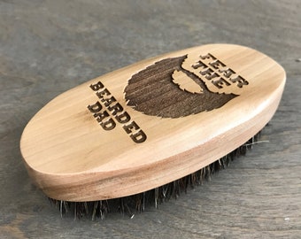 Custom Beard Brush, Personalized Beard Brush, Engraved Beard Brush