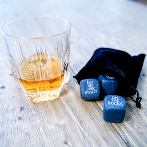 Custom Whiskey Stones. Engraved Whiskey Stones. Personalized Whiskey ...