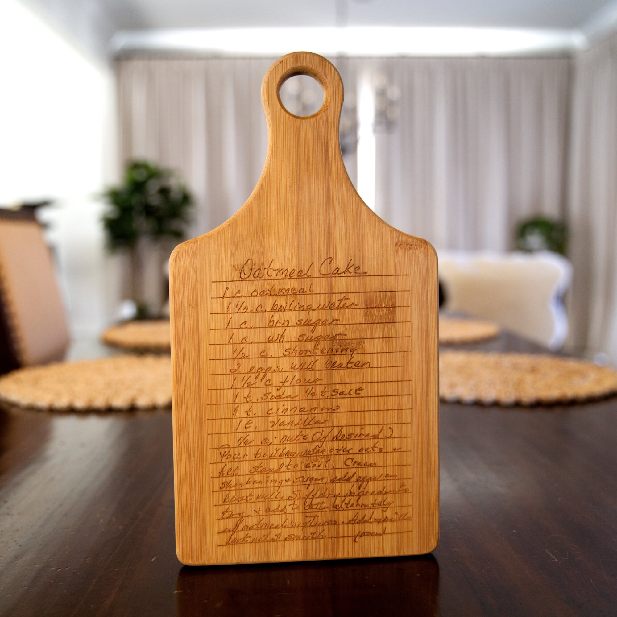 Custom Handwritten Recipe Cutting Board Personalized Etsy