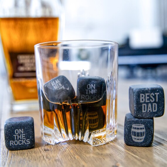 Drink & Barware 001 Engraved Personalized Whiskey Stones Custom ...