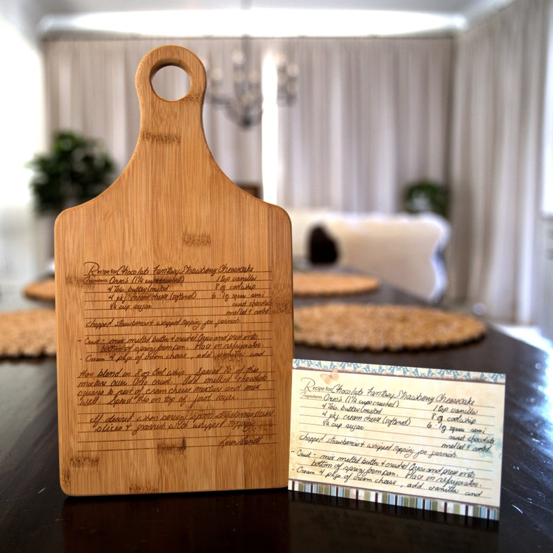 Custom Handwritten Recipe Cutting Board Personalized Etsy