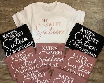 Sweet 16 Shirt Etsy