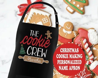 Personalized Christmas Cookie Apron: Family Baking Tradition