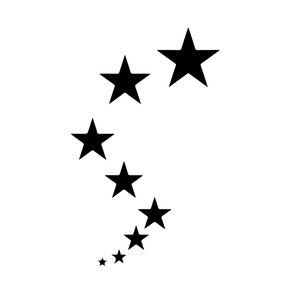 Stars SVG Space Galaxy Sparkle Star Clipart Stars Cut File Digital Download Cricut Silhouette Cut File 画像 1