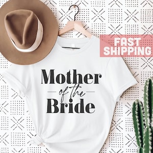 Mother of the Bride Shirt Mom Tshirt Bachelorette Shirt Wedding Tee Reception Shirts Married Womans Shirt Bridal Shower Tee Heart image 1