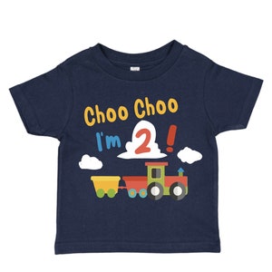 Choo Choo 2nd Birthday Shirt - Train Party Outfit