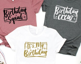Birthday Squad SVG Bundle: Queen, Crew, Printable Design (Digital Download)