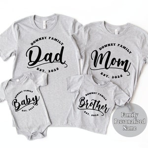 Camisetas personalizadas para top papa mama e hijo