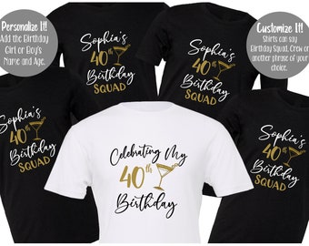 Birthday Squad Shirt Etsy