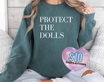 Sudadera "Protect the Dolls Comfort Colors": Apoyo a los derechos de las personas transgénero LGBTQIA+