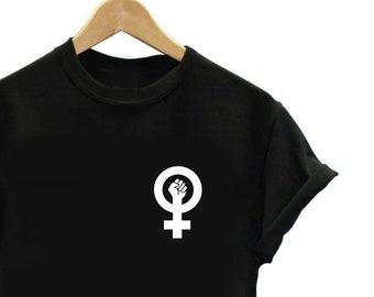 Feminist Fist T-Shirt: Riot Love, Girl Power Unisex Tee