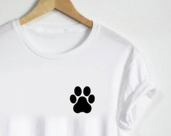 Paw Print T-Shirt: Unisex Dog Cat Tee