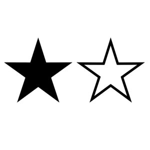 Sterren SVG - ster illustraties, steroverzicht, ster vector, ster gesneden bestanden, vallende sterren, ster Cricut, cricut, silhouet