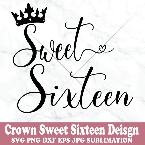 Sweet 16 Crown Etsy