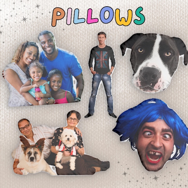 Custom Face Photo Pillow: Personalized Plush Doll, Funny Gift