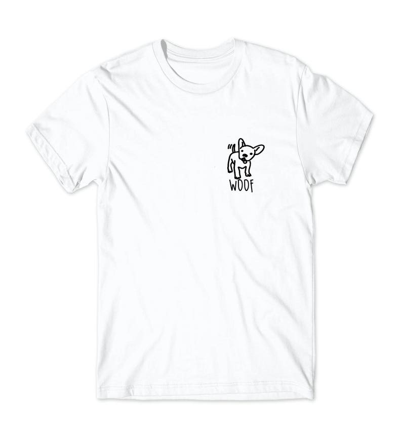 Dog Shirt Woof Woof Tshirt Pet Unisex or Womans Shirt Vneck Etsy